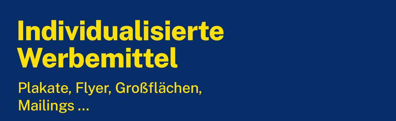 Individualisierte Werbemittel