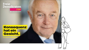 Wolfgang Kubicki Kandidatenplakat Großfläche Nachbestellung