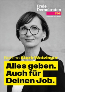 Bettina Stark-Watzinger A0 Plakat "Alles geben…" Nachbestellung