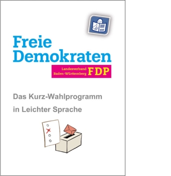 Kurzwahlprogramm, leichte Sprache, 16-seitig (10 Stk.)