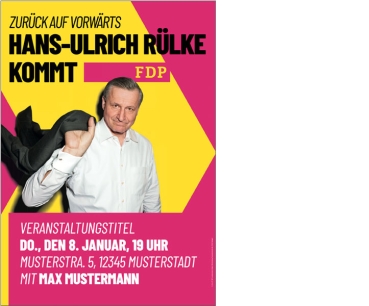 Veranstaltungsplakat Rülke A0