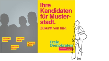 max. 4 Personen, HG. gelb