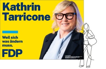 Kandidatenplakat Großfläche