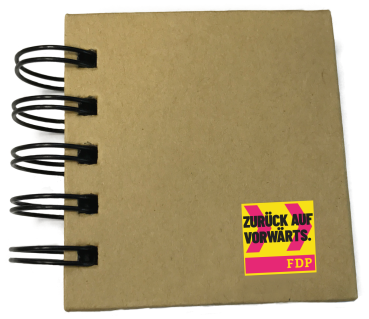 Ringbuch mit Haftnotizen - mit Kampagnenlogo (30 Stk.)