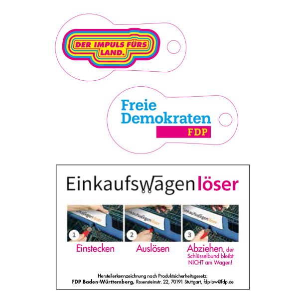Einkaufswagenlöser (10 Stk.)
