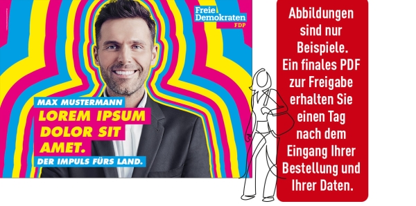 Kandidatenplakat Großfläche