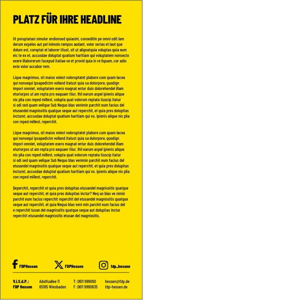 Kandidatenflyer 2-seitig