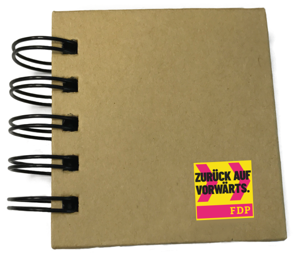 Ringbuch mit Haftnotizen - mit Kampagnenlogo (30 Stk.)